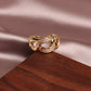high-grade copper inlaid butterfly zircon stone ring - The Jewellery House