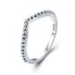 Shimmering Stackable Ring Set Silver - the jewellery house