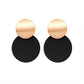Shell Fluff Dangle Drop Korean Gold Earrings - The Jewellery House
