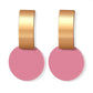 Shell Fluff Dangle Drop Korean Gold Earrings - The Jewellery House