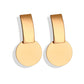 Shell Fluff Dangle Drop Korean Gold Earrings - The Jewellery House