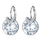 Crystals Swarovski Bella Earrings Blue V Stud Earrings - The Jewellery House