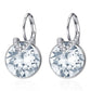 Crystals Swarovski Bella Earrings Blue V Stud Earrings - The Jewellery House