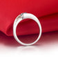 Elegant Silver Bridal Diamond Ring - the jewellery house