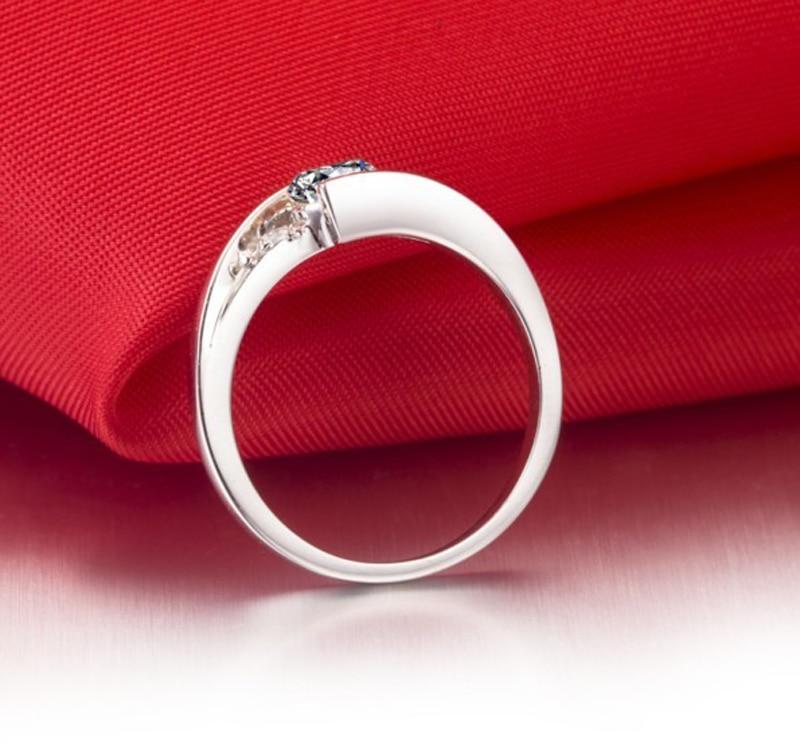 Elegant Silver Bridal Diamond Ring - the jewellery house