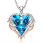 Angel Heart Swarovski Crystals Pendant  Necklace - the jewellery house