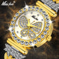 MISSFOX  Big Diamond 18K Gold Butterfly Women Watches - the jewellery house