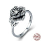 Silver Rose Ring For  Wedding Engagement - the Jewellery House