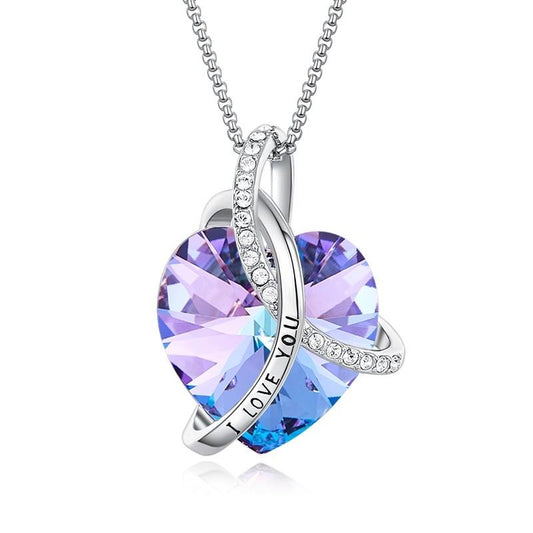 I Love Your Heart Swarovski Crystal Necklace - the jewellery house