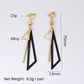 Fashion Triangle Ear Clip Earrings Without Piercing  -The Jewellery House