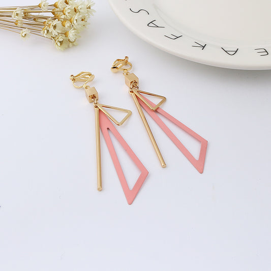 Fashion Triangle Ear Clip Earrings Without Piercing -The Jewellery House