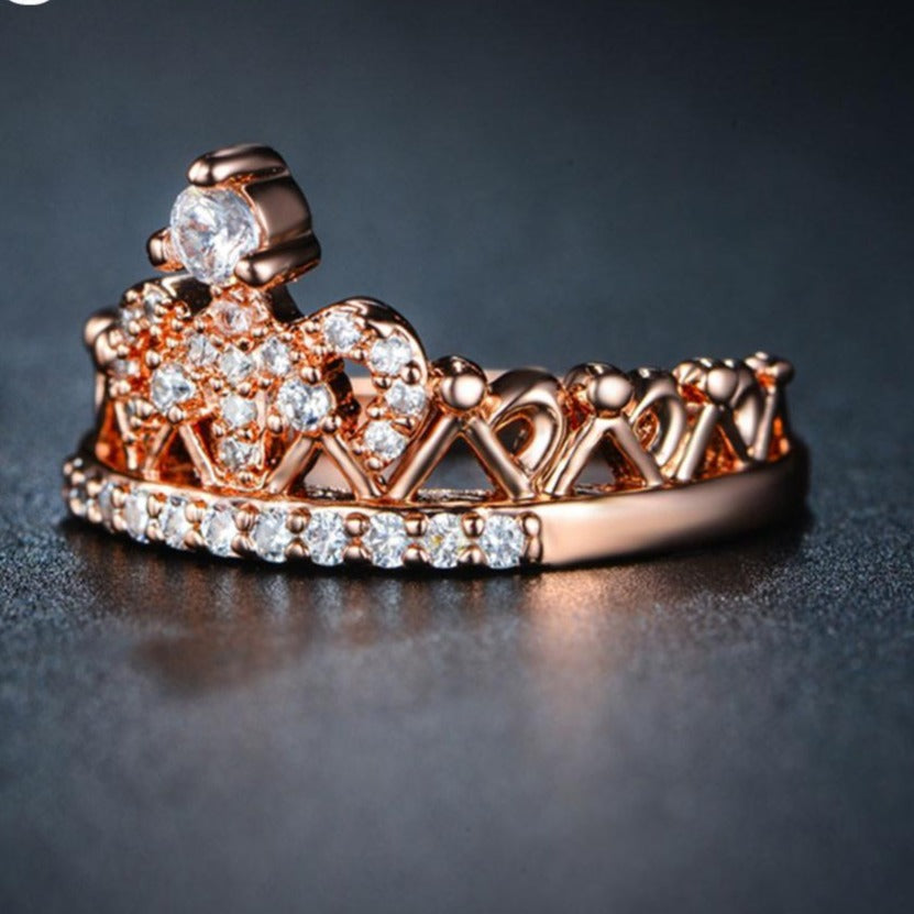 Zircon Rose Gold Fashion Luxury Wedding Rings - The Jewellery House