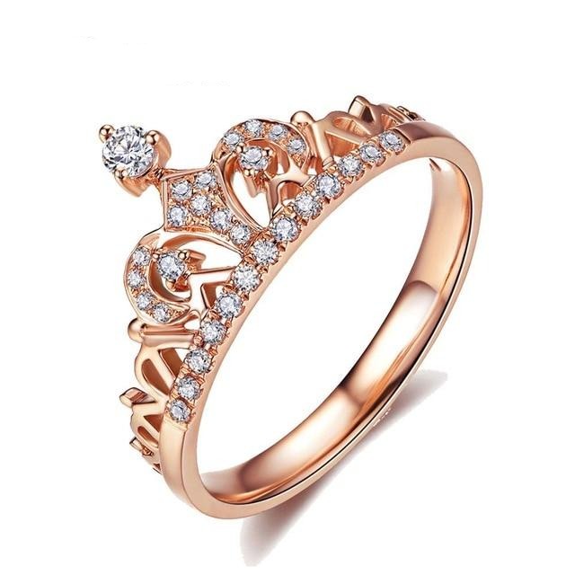 Zircon Rose Gold Fashion Luxury Wedding Rings - The Jewellery House