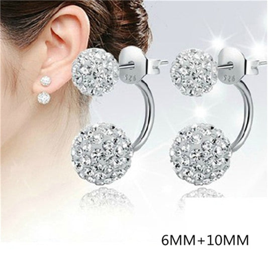 silver  Shambhala luxury zirconia Fashion stud earrings - The Jewellery House