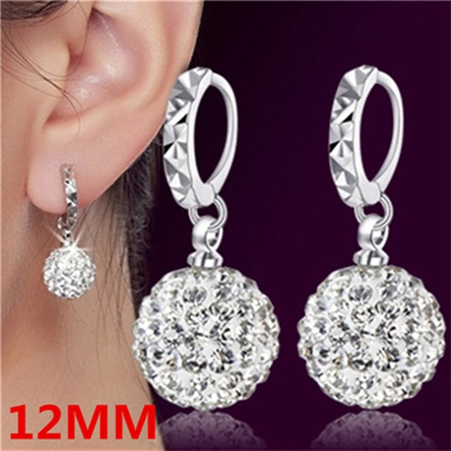 silver  Shambhala luxury zirconia Fashion stud earrings - The Jewellery House