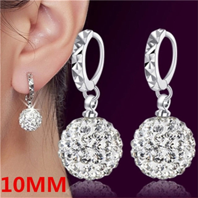 silver  Shambhala luxury zirconia Fashion stud earrings - The Jewellery House