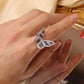 high-grade copper inlaid butterfly zircon stone ring - The Jewellery House