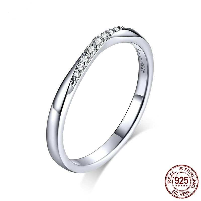 Shining Silver Ring Zirconia - The Jewellery House