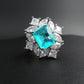 Silver Paraiba Tourmaline Wedding Ring - The Jewellery House