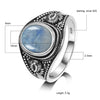 Moonstone Silver Rings Jewelry  - the jewellery house