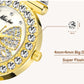MISSFOX  Big Diamond 18K Gold Butterfly Women Watches - the jewellery house