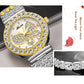 MISSFOX  Big Diamond 18K Gold Butterfly Women Watches - the jewellery house
