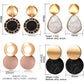 Shell Fluff Dangle Drop Korean Gold Earrings - The Jewellery House