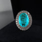 Silver Paraiba Tourmaline Engagement Ring - The Jewellery House