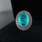 Silver Paraiba Tourmaline Engagement Ring - The Jewellery House