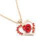 The Heart Rose Love Necklace - the jewellery house