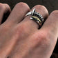 retro samurai sword dragon ring silver - The Jewellery House