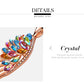 Phoenix Feather Swarovski Crystals Necklace - the jewellery house