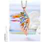 Phoenix Feather Swarovski Crystals Necklace - the jewellery house