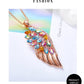 Phoenix Feather Swarovski Crystals Necklace - the jewellery house