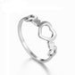 Heart  Plated Stainless Steel Love Ring - The Jewellery House