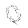 Heart  Plated Stainless Steel Love Ring - The Jewellery House