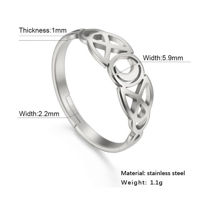 Heart  Plated Stainless Steel Love Ring - The Jewellery House