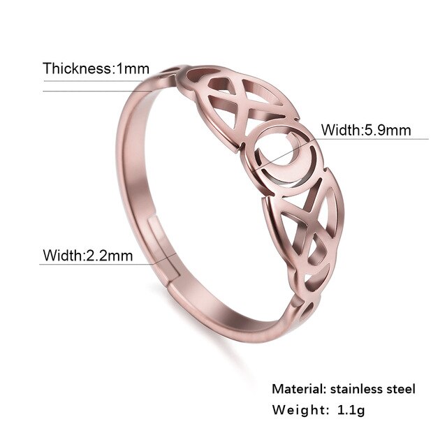 Heart  Plated Stainless Steel Love Ring - The Jewellery House