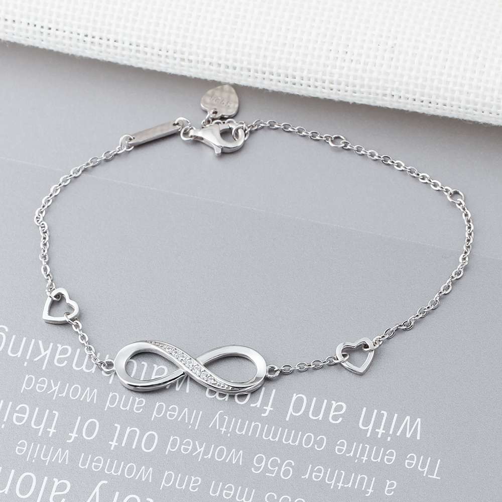 Infinity Fashion Silver Bracelets - the jewellery house