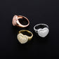 The Heart Of Silver Cubic Zirconia Ring - the jewellery house