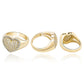 The Heart Of Silver Cubic Zirconia Ring - the jewellery house