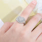 The Heart Of Silver Cubic Zirconia Ring - the jewellery house