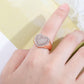 The Heart Of Silver Cubic Zirconia Ring - the jewellery house