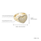 The Heart Of Silver Cubic Zirconia Ring - the jewellery house
