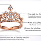 Zircon Rose Gold Fashion Luxury Wedding Rings - The Jewellery House