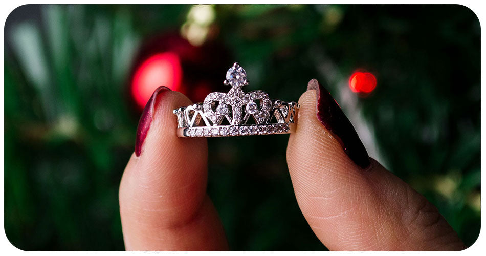 Zircon Rose Gold Fashion Luxury Wedding Rings - The Jewellery House