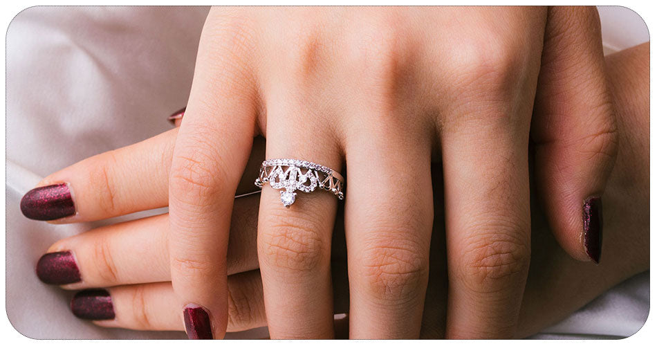 Zircon Rose Gold Fashion Luxury Wedding Rings - The Jewellery House