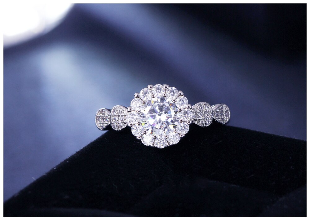 Cubic white zircon Wedding Rings - The Jewellery House