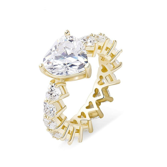 The Special Heart Cubic Zirconia Ring - the jewellery house