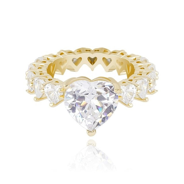 The Special Heart Cubic Zirconia Ring - the jewellery house